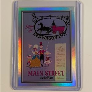 Red Wagon Inn - Main Street Trading Card - Pink and Black